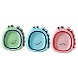 Toddmomy 3Stücke Faltbares Waschbecken im Cartoon Design Teiliges für Bad und Küche Multifunktional und Tragbar Perfektes zur Babyparty