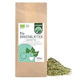 Birkenblättertee BIO 500g von Alpi Nature, Loser Birkentee, bio Birkenblätter getrocknet und geschnitten zur Zubereitung von Birken Tee, Birkenblätter Tee und Kräutertee