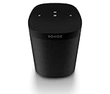 Sonos One Smart Speaker, schwarz – Intelligenter WLAN Lautsprecher mit Alexa Sprachsteuerung, Google Assistant & AirPlay – Multiroom Speaker für unbegrenztes Musikstreaming