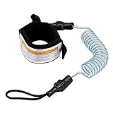 Surfboard Leash Surfen Leine 5 mm 5 ft mit Fußschlaufe Klettverschluss für Stand up Paddle Board Shortboard Bodyboards Surfbrett