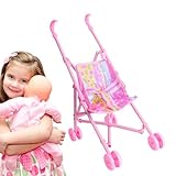 Puppenwagen – PP Stoff 18.5x30x42cm | Realistischer Puppenbuggy | Rollenspiel-Simulations-Set (Puppe Und Kinderwagen) | Spielzeug Für Rollenspiele, Fantasiespaß Und Kreative Aktivitäten