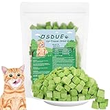 OSDUE 100g Katzengras Snack, Katzengras Sticks Gefriergetrocknet Snacks für Katzen, Katzenminze, Beißstab aus katzengras, für die Zahnpflege und Haarknäuel Entfernen