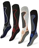 ThreadCo Skisocken (4er-Pack), Herren Dark Mix, Einheitsgröße
