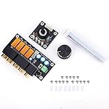 Gearwell Audio-Auswahlplatine, 4-Wege-Audio-Eingangsumschalter-Modul, Signalumschaltplatine AC12–15 V für Verstärker-Vorverstärker-Stereo-Quellenumschaltung