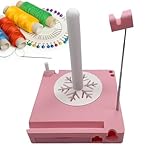 Geonoy Häkelgarnhalter – tragbarer Strick-Organizer, Garnkugelhalter, Anti-Rutsch-Pads, für Damen, Mädchen, Anfänger, Häkeln, Zuhause, Projekt, Reisen, rose, Refer to description