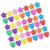 NUSITOU 100 Stück Meeresbälle Fantasievolle Spielballgruben Dekorative Grubenbälle Weiße Grubenbälle Grubenbälle Für Kinder Poolball Bällebad Nachfüllbälle Sternherzgrubenbälle