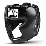 Kuang Quan Kopfschutz Boxen für Kickboxen, Kampfsport, MMA Training, Boxing Gesichtsschutz，Boxhelm mit maximalem Schutz (S)
