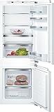 Bosch KIS77AFE0 Serie 6 Einbau-Kühl-Gefrier-Kombination, 158 x 56cm Nische, 169 L Kühlen & 61 L Gefrieren, Flachscharnier, Made in Germany, VitaFresh plus 2x längere Frische, LowFrost seltener abtauen