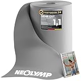 NEOLYMP Widerstandsbänder – Zuschneidbares Fitnessband auf Rolle (2,5 m) – 15 cm Breite – Elastische Resistance Band aus TPE für Physio, Reha, Pilates, Krafttraining & Home Workout