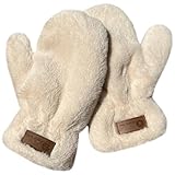 PLUSHCEWT Winterhandschuhe Warme Fäustlinge Handschuhe Damen Plüsch Handschuhe Weiche, dicke, winddichte Touchscreen-Handschuhe für Frauen Outdoor-Aktivitäten Zubehör für kaltes Wetter (Beige)