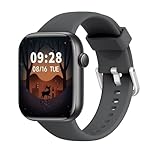 Smartwatch für Herren Damen Annehmen/Tätigen von Anrufen, 4,7 cm Smartwatch, Fitnessuhr mit Herzfrequenz Blutdruck Schlafmonitor, 140+ Sport, IP68 Wasserdicht Schrittzähler Uhr Kompatibel mit Android