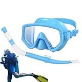 Trockenschnorchel Für Erwachsene - Silikon Scuba Schnorchel Set - Panorama Rundumsicht Silikon Maske Für Erwachsene Wassersport