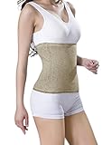 IPENNY Winter Kaschmir Nierenwärmer Warm Rückenwärmer Taille Unterstützung Elastic Bauchwärmer Taille Beschützer Outdoor Leibwärmer für Hexenschuss Rückenschmerzen Menstruationsbeschwerden, Braun, L