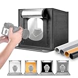 NEEWER 40 W verbesserte Fotostudio-Lichtbox, 40,6 x 40,6 cm, tragbarer, Faltbarer Foto-Lichtkasten, 4 Hintergründe, 5600 K, 144 LEDs, 5310 lx/0,5 m, dimmbares Bildautomaten-Schießzelt für