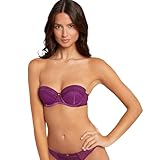 Morgan - Verstärkter BH mit geformten Schalen, Bandeau Cleo – Damen, violett, 80C