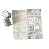 Aufkleberrolle, kreative Buchstaben dekorative Aufkleber für Tagebücher, Scrapbooking & Schule Bastelbedarf Kreative Textbox Aufkleber