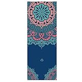 Morbuy Mikrofaser Hot Yoga Handtuch, Yoga Mat 185x65cm rutschfest Fitnesstuch Weich Atmungsaktiv Antirutsch Yogatuch Gilt für Fitness Ausbildung (185x65cm,Muster 1)