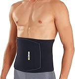 Bracoo Bauchweggürtel für Herren Damen, Schwitzgürtel für Gym, Sport, Training, Verstellbarer Fitness Gürtel, Flexibel Neopren Bauchgürtel, Waist Trainer für Fitnesstraining, SE22, L/XL