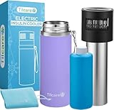 Elektrischer Insulin-Kühler Insulin Kühlbox USB Ladegerät & Bio-Gel von Tilcare - Unbegrenzte Stunden, Großes Fassungsvermögen TSA-genehmigter Insulin Kühlbox - Hält bis zu 6 Diabetiker-Pens