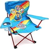 Toyland® Paw Patrol Pups Klappbarer Campingstuhl für Kinder mit Getränkehalter und Aufbewahrungstasche – Perfekt für Campingausflüge, Strand und Garten
