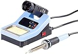 AGT Lötkolben Set: Lötstation mit analogem Temperaturregler, 160-500 °C, 48 Watt (Lötstation Set, Lötkolbensets, Schrumpfschlauch)