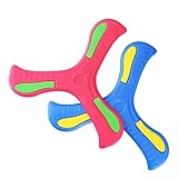 Rizaso.Bumerang, Wurfspiel für Kinder Boomerang, Dreiflügelig und mit spannenden Informationen,2 Stück