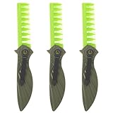 FIXOSHEE 3 Stück 3 Stück Faltbarer Herren Bartkamm mit Breiten Zinken Platzsparender Reise Klappkamm aus Bruchfestem Material für Bart und Haarstyling bei Dickem und Lockigem Haar