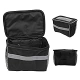 Snufeve6 Front-Beam Bag, Fahrrad-Frontrahmentasche, Mountainbike-Fronttasche zum Aufbewahren von Flaschen Containern Home Drink Cups