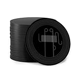 SANPOPO 10 Stücke NFC 215 Karten,Runde 25 mm NTAG215 Tag,Wiederbeschreibbar Leeres Schwarz NFC 215 Karten,Kompatibel mit TagMo Amiibo- und NFC fähigen,für Alle NFC-Fähigen Smartphones und Geräte