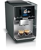 Siemens Kaffeevollautomat EQ.700 classic TP705D01, App-Steuerung, intuitives Full-Toch Display, bis zu 10 individuelle Kaffeekreationen als Favoriten, automat. Dampfreinigung, 1500 W, grau-silber