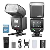 GODOX V480S TTL Kamera Flash Speedlite für Sony, V480 S GN50 HSS 1/8000s Touch Screen Flash Speedlight, 2.4G Wireless, 1.7s Recycling Time, 650 Full-Power-Blitze, 7.2V 2200mAh Li-Ionen-Batterie