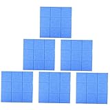 Yardwe 6 Stck. wandaufkleber aus filz Büro Isolierung akustisch schallabsorbierend Wände schallabsorbierende Wandplatte Schallabsorbierende Platte Polyester Sky-blue
