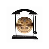 lachineuse - Gong mit Schlägel – Chinesischer Drachen-Gong – Zen-Dekoration aus Holz und Kupfer – Feng Shui Deko für Zuhause, Büro, Wohnzimmer – Geschenkidee China Asien – Asiatische Tradition