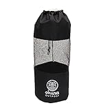 Okuna Outpost Netz-Müllbeutel für Pontoon-Boots, mit Aufhängern zum Angeln (schwarz, 24,9 x 69,8 cm)