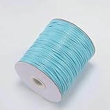 10 m/Lot Koreanische gewachste Baumwollkordel, gewachster Faden, Kordel, Schnur, Riemen, Halskette, Seil, Perle für DIY-Armband, Schmuckherstellung, Zubehör - Himmelblau - 0,5 mm (10 Me