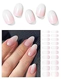 Wahrshei Nagelfolien | 20 Jelly Pink Ombre UV Gel Nagelfolie | Nagelfolie Selbstklebend | Gel Nail Stickers, Gellack Wraps für Nagel