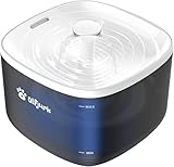 Olfjurk Katzenbrunnen,3L Automatischer Trinkbrunnen für Katze,Katzenbrunnen Kabellos mit Abnehmbarem Wassertank,Pumpe Leiser Betrieb mit Led,Hochwertige Filtration,einfache Reinigung für Katzen,Hunde
