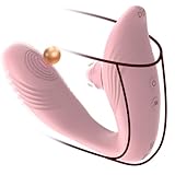 ZWFUN Butterfly Vibrator für unterwegs - 10 Vibrationsmodi, Doppelte Stimulation Klitoris G-Punkt - Auflegevibrator Sexspielzeug für Frauen Vibratorensets für Frauen Leise Sex Spielzeug für die Paare