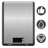 BESTYASH Multifunktionale Küchenwaage aus Edelstahl Genaue Elektronische Haushaltswaage Batterielos Leicht Kompakt Zufällige Farbe Geeignet für Lebensmittel Schmuck und Zufällige Farbe