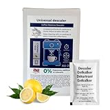 Entkalker für Kaffeemaschinen 6 × 25 g | 100% natürliche Zitronensäure ohne Duft- & Farbstoffe | Universell kompatibel | Entfernt hartnäckigen Kalk | Umweltfreundlich