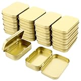ZOFUN 30 Stück Rechteckige Kleine Blechdose Metall, Rechteckige Metalldosen 5 x 62 x 20 mm Metalldöschen Kleinen Blechdosen Metall Boxen für Süßigkeiten Schlüssel Ohrringe Seife Minze Keksmünzen