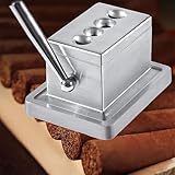 Tisch-Zigarrenschneider mit Guillotine-Design, 4 Schneideoptionen für geraden und V-Schnitt, passend für 52-60 Ringstärken, ideal für Zigarrenliebhaber und den Heimgebrauch