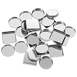 MOTHNUR 30st Aluminiumteller Lidschattentopf Lidschatten-palette Mini Highlighter-make-up Textmarker Zinn Highlighter Make-up Schminkdose Gefälscht Lidschattendosen Leer Luftdicht Metall