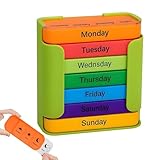 Pillen-Organizer – 7-Tage-Medikamentendose, tragbarer Pillen-Organizer, 4-mal täglich, wöchentlicher Pillenspender für Kinder, ältere Menschen, Erwachsene, Zuhause, Arbeit, Schule, Krankenhaus