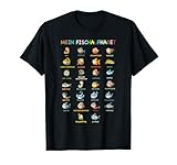Fisch-Arten Alphabet Fisch-ABC für Angler ABC Fischer T-Shirt