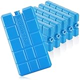 com-four® 6x Kühlakku in blau - Kühlelemente für Kühlbox und Kühltasche - Kühlakkus für Haushalt und Freizeit