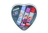 Lip Smacker Frozen, Heart Shape Tin Set, 3-teiliges Frozen Lippenbalsam-Set für Mädchen, Geschenkedition 2025