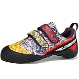 PENXZT Kletterschuhe für Herren und Damen, leicht, atmungsaktiv, rutschfest, für Fitnessstudio, Bouldern, Sportklettern,D,39 EU