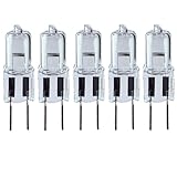 WYLIELAMSH Halogenstrahler 5 Stück G6.35 12 V 100 W Warmweiße Klare Glühbirnen G6.35 12 V 75 W 50 W Mechanische Beleuchtung G6.35 12 V 20 W G6.35 Halogenlampe 12 V 35 W G6.35 Glühbirne,20W