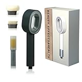 Duschkopf Doodle Massage Duschkopf 3-in-1 Handbrause mit Hochdruck Mit Filter Gegen Kalk Für Entfernen Vom Harten Wasser Rest-Chlor Schwermetall Und Zubehör (Schwarz)